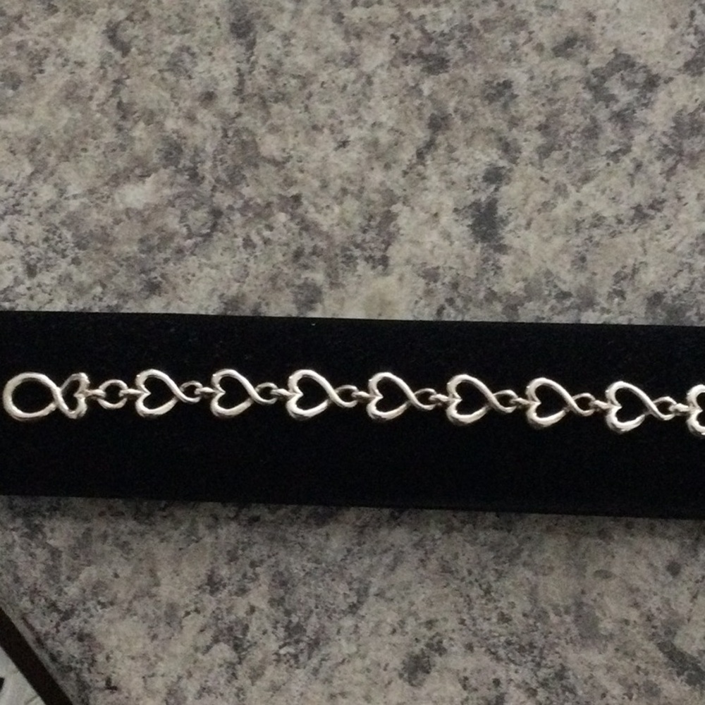 Elegant Silver Heart Bracelet